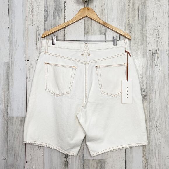 NWT SLVRLAKE London Short Natural White Relaxed High Rise Jorts Coastal Size 32 - Picture 4 of 7
